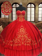 Hot Selling Sleeveless Lace Up Floor Length Beading and Embroidery Vestidos de Quinceanera