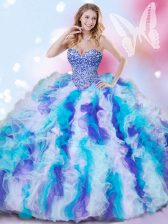 High Class Ball Gowns Sleeveless Multi-color Sweet 16 Quinceanera Dress Lace Up