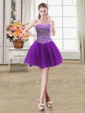 Most Popular Sleeveless Beading Lace Up Prom Dresses