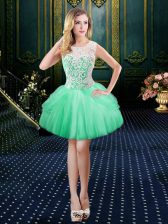  Scoop Sleeveless Lace Lace Up Prom Dress