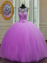 High Class Halter Top Sleeveless Beading Lace Up Sweet 16 Dresses