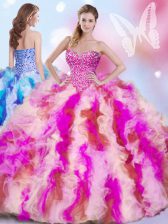  Ball Gowns Sleeveless Multi-color 15th Birthday Dress Lace Up