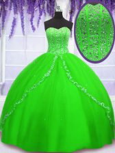  Sweetheart Neckline Beading 15th Birthday Dress Sleeveless Lace Up