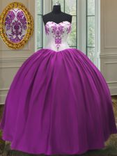 Fabulous Sleeveless Beading Lace Up Ball Gown Prom Dress
