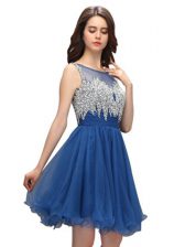  Sleeveless Beading Zipper Prom Dresses