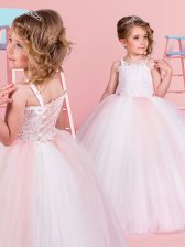 Best Selling Straps Tulle Sleeveless Floor Length Flower Girl Dresses for Less and Lace