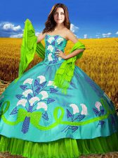 Flare Ball Gowns Ball Gown Prom Dress Multi-color Sweetheart Taffeta Sleeveless Floor Length Lace Up