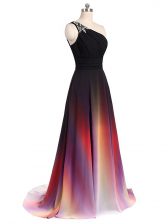 Chic Multi-color Sleeveless Beading Lace Up Dress for Prom