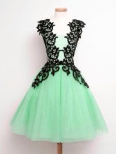 Amazing Sleeveless Lace Lace Up Damas Dress