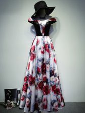  Floor Length A-line Sleeveless Multi-color Prom Dress Lace Up