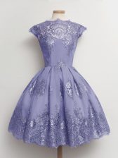  Cap Sleeves Lace Lace Up Quinceanera Dama Dress