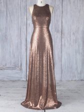 Glamorous Sleeveless Appliques Criss Cross Quinceanera Court of Honor Dress