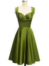 Fantastic Sleeveless Ruching Lace Up Vestidos de Damas
