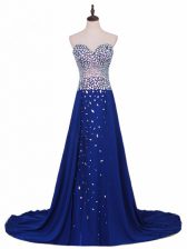 Beauteous Sleeveless Brush Train Zipper Beading 