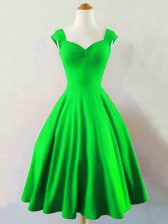 Free and Easy A-line Ruching Quinceanera Court Dresses Lace Up Taffeta Sleeveless Knee Length