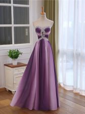  Sweetheart Sleeveless Lace Up Homecoming Dress Multi-color Chiffon and Printed