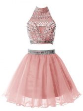 Most Popular Sleeveless Beading Zipper Quinceanera Dama Dress