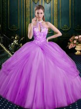  Sleeveless Lace Up Floor Length Beading and Pick Ups Sweet 16 Dress