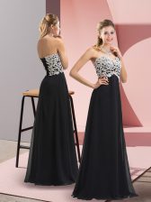 Modest Lace Up Prom Gown Black for Prom and Party with Lace