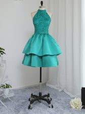  Sleeveless Lace and Appliques Zipper Prom Evening Gown
