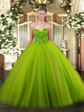 Fabulous Floor Length Ball Gown Prom Dress Sweetheart Sleeveless Lace Up