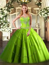Charming Floor Length Sweet 16 Dresses Sweetheart Sleeveless Lace Up