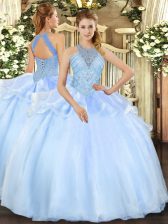 Stylish Sleeveless Beading Lace Up Sweet 16 Dresses