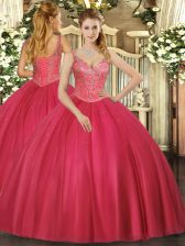  Sleeveless Lace Up Floor Length Beading Quinceanera Gowns
