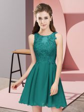 New Arrival Chiffon Sleeveless Mini Length Quinceanera Dama Dress and Appliques