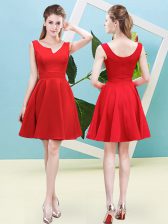  Sleeveless Ruching Zipper Vestidos de Damas