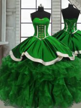  Quinceanera Gowns Sweet 16 and Quinceanera with Beading and Ruffles Sweetheart Sleeveless Lace Up