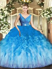  Floor Length Ball Gowns Sleeveless Multi-color Ball Gown Prom Dress Backless