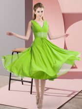 High End Sleeveless Beading Side Zipper Court Dresses for Sweet 16