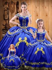 Sophisticated Sleeveless Beading and Embroidery Lace Up 15th Birthday Dress