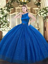 Fabulous Sleeveless Belt Clasp Handle 15th Birthday Dress