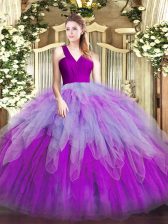  Floor Length Ball Gowns Sleeveless Multi-color Vestidos de Quinceanera Zipper