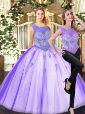 Fashionable Sleeveless Beading Zipper Sweet 16 Quinceanera Dress