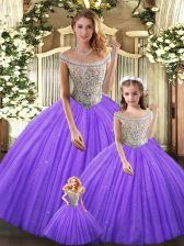 Modern Floor Length Ball Gowns Sleeveless Eggplant Purple Ball Gown Prom Dress Lace Up