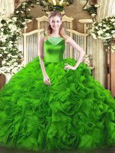  Floor Length Side Zipper Quince Ball Gowns for Sweet 16 and Quinceanera with Beading