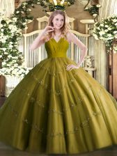 Eye-catching Sleeveless Zipper Floor Length Beading Ball Gown Prom Dress