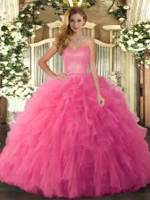  Sleeveless Ruffles Lace Up Vestidos de Quinceanera