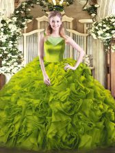  Sleeveless Beading Side Zipper 15th Birthday Dress
