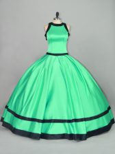 Deluxe Sleeveless Zipper Floor Length Ruching 15th Birthday Dress