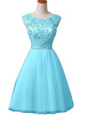 Glamorous Sleeveless Zipper Mini Length Beading 
