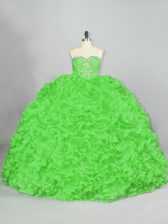  Ball Gowns Sleeveless 15th Birthday Dress Court Train Lace Up