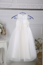 Fashion Sleeveless Lace Zipper Flower Girl Dresses for Less