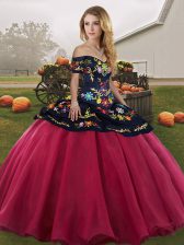Fashionable Sleeveless Embroidery Lace Up Vestidos de Quinceanera