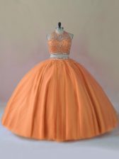  Sleeveless Backless Floor Length Beading Quinceanera Dress
