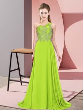 Unique Sleeveless Beading Side Zipper Dress for Prom