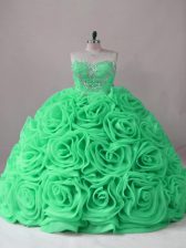 Fashion Sweet 16 Quinceanera Dress Sweetheart Sleeveless Brush Train Lace Up